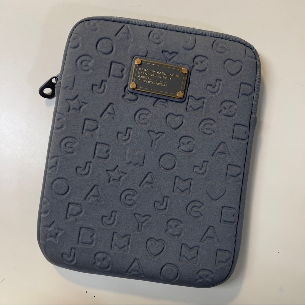Marc by Marc Jacobs Dark Gray Neoprene Zipper closure Tablet Case Accessories